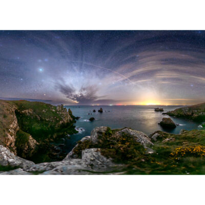 Goulien : La baie de Douarnenez de nuit