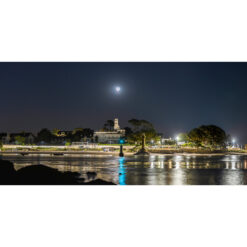 Bénodet : Conjonction Lune-Pléiades au-dessus du Minaret