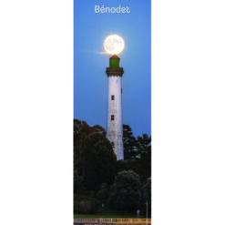 Magnet panoramique La Phare de Bénodet et la Pleine Lune