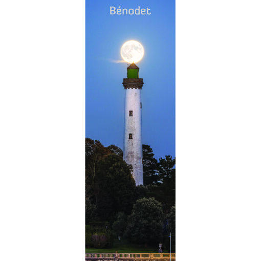 Magnet panoramique La Phare de Bénodet et la Pleine Lune